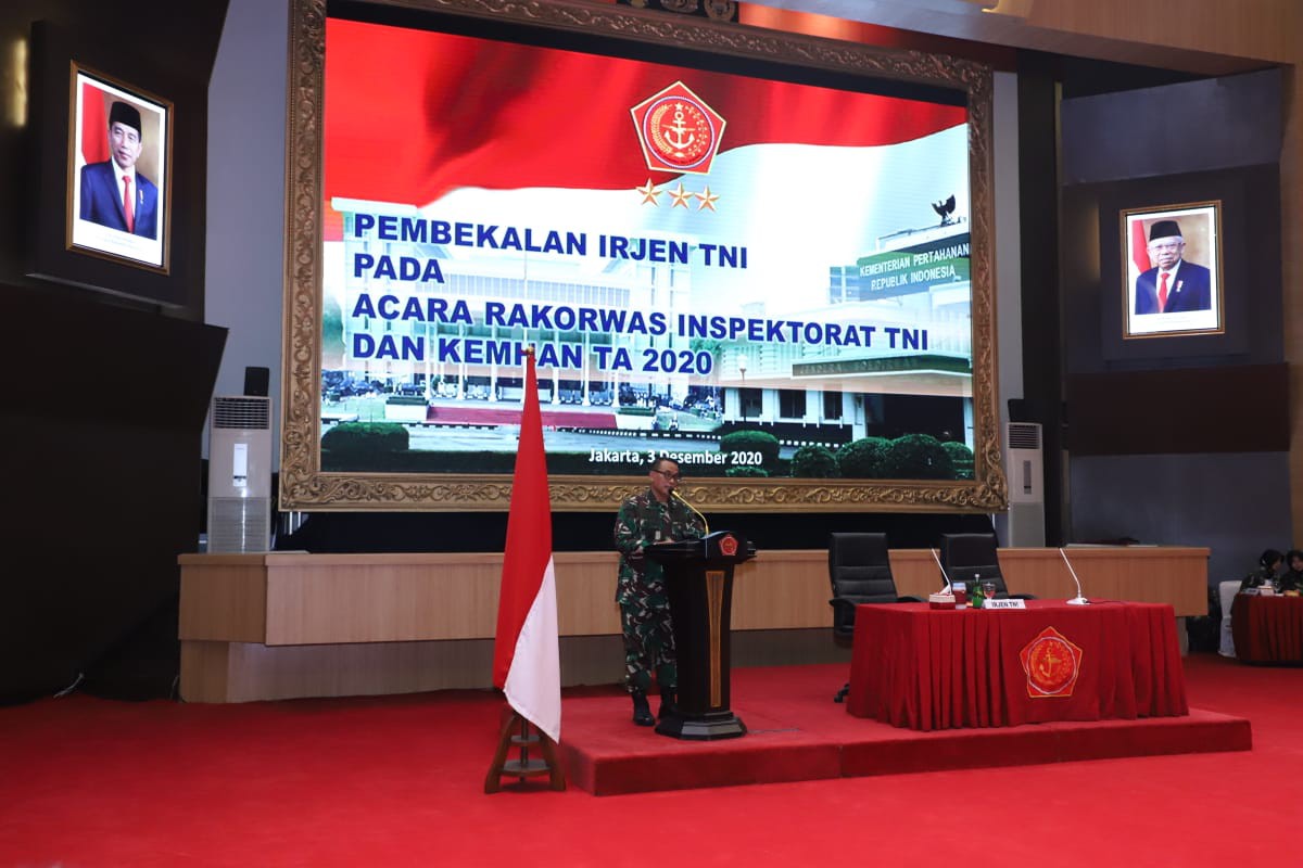 Rakorwas Inspektorat TNI dan Kemhan TH 2020